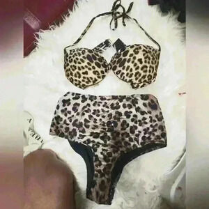 Animal print swimwear